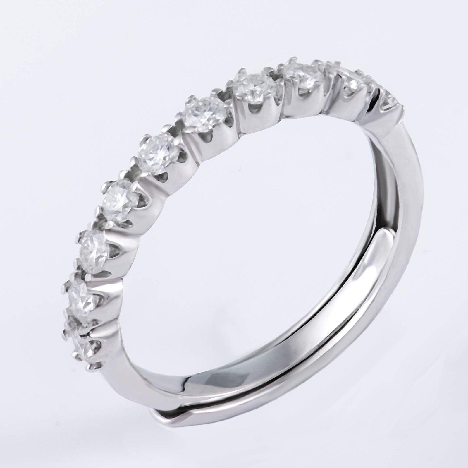 2.3mm 10-Stone Moissanite Wedding Band