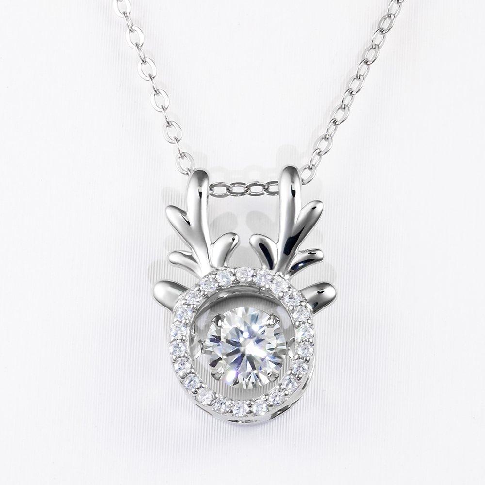 Antler Moissanite Pendant