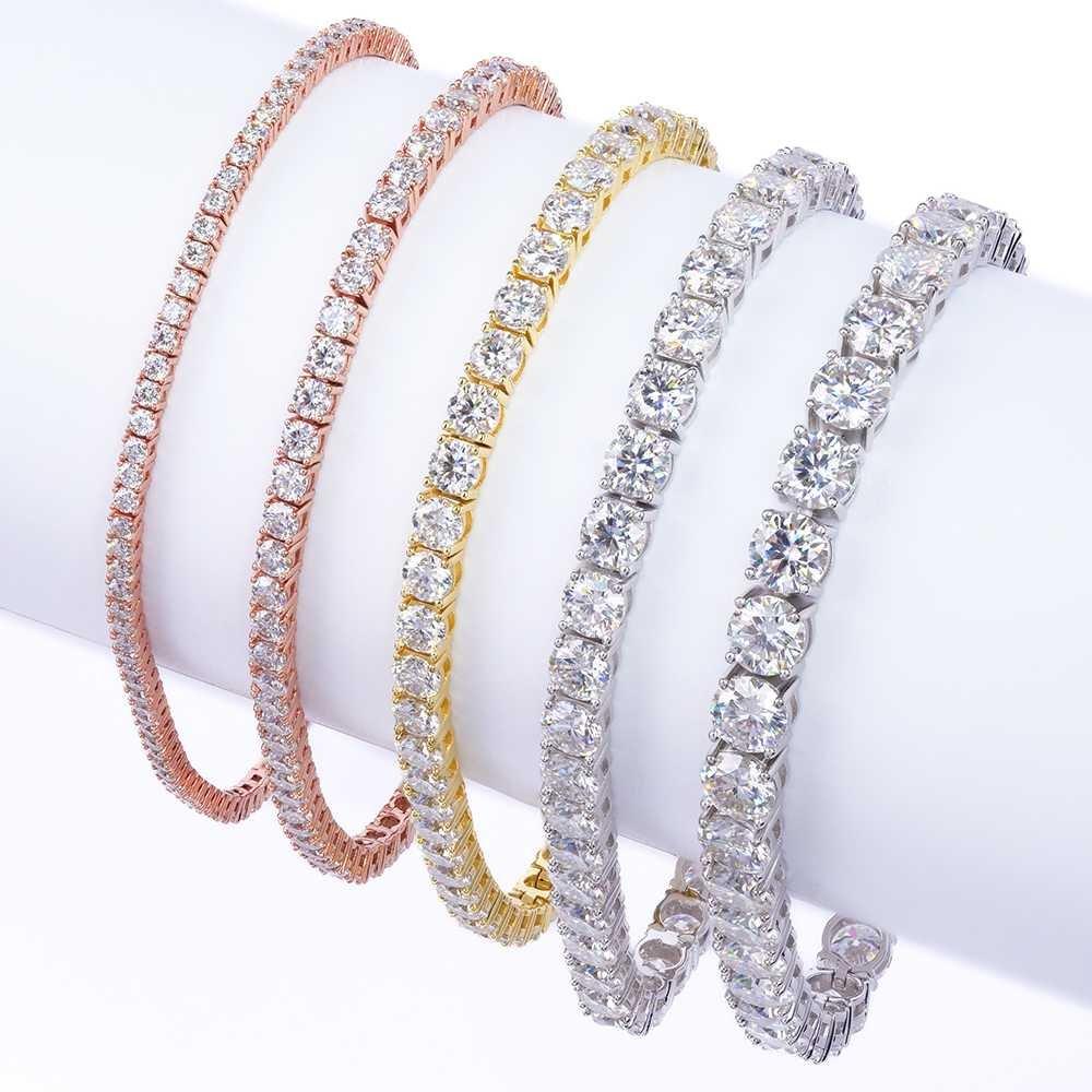 2–6mm VVS1 D-Color Moissanite Tennis Bracelet or Necklace